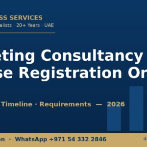 Marketing Consultancy License Registration Online UAE — Dubai Business Services