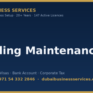 Building Maintenance License Registration Online in Dubai — business setup cost, steps & timeline | Dubai Business Services