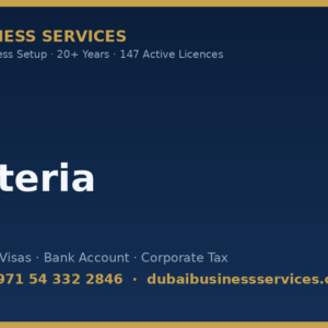 Cafeteria License Registration Cost Mainland in Dubai — business setup cost, steps & timeline | Dubai Business Services