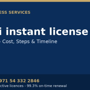 Dubai instant license in Dubai 2026 cost and steps - Dubai Business Services