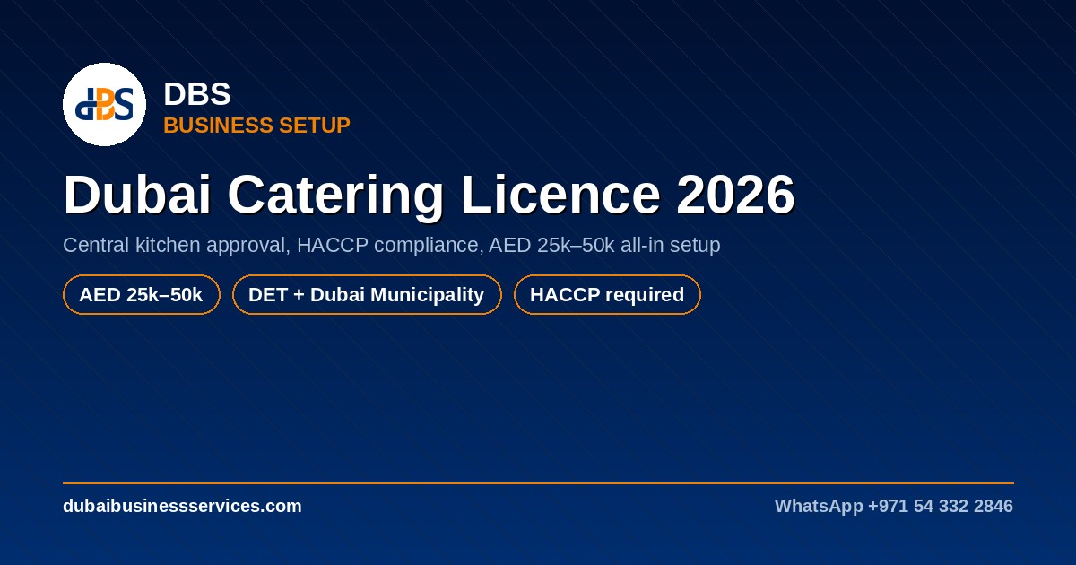 Dubai Catering Licence 2026: Cost, Requirements & Setup