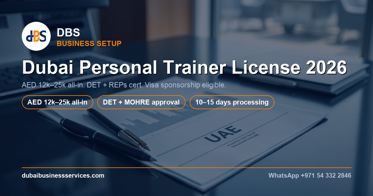 Dubai Personal Trainer License 2026: Cost & Requirements
