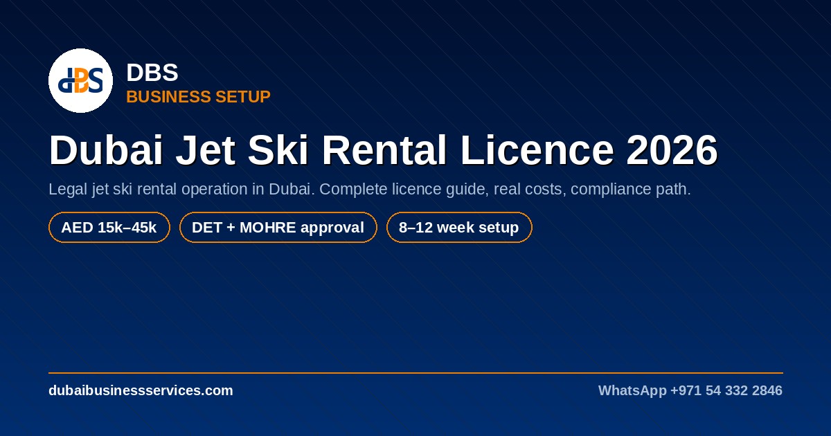 Dubai Jet Ski Rental Licence 2026: Cost & Requirements