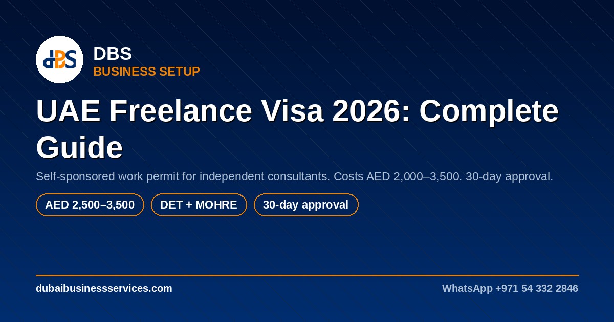 UAE Freelance Visa 2026: Requirements & Costs